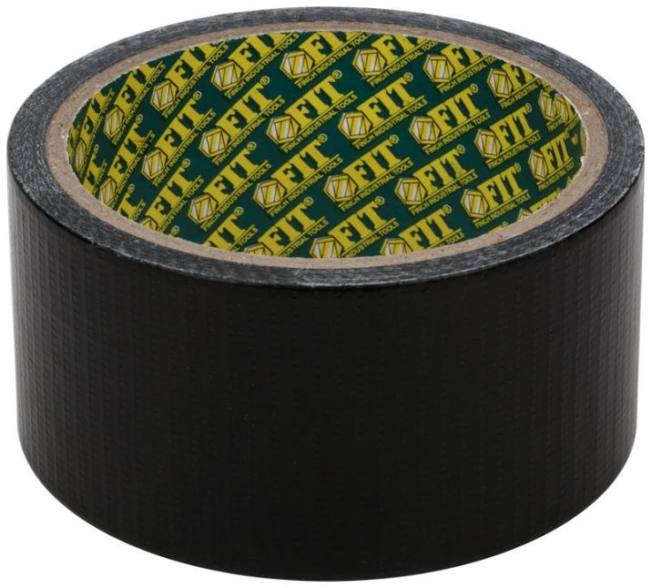 Изображение Лента клейкая универсальная армированная "Ductape" 48ммх10м черн. FIT 11764