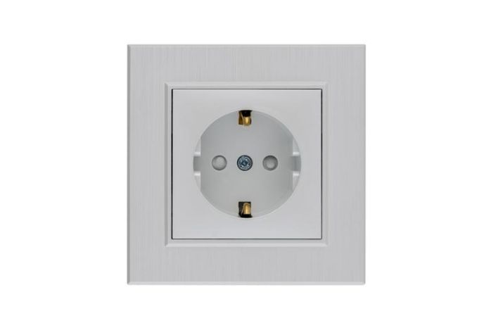 Изображение Розетка 1-м Karea LINE STAR с заземл. жемчуж. Makel 86100028