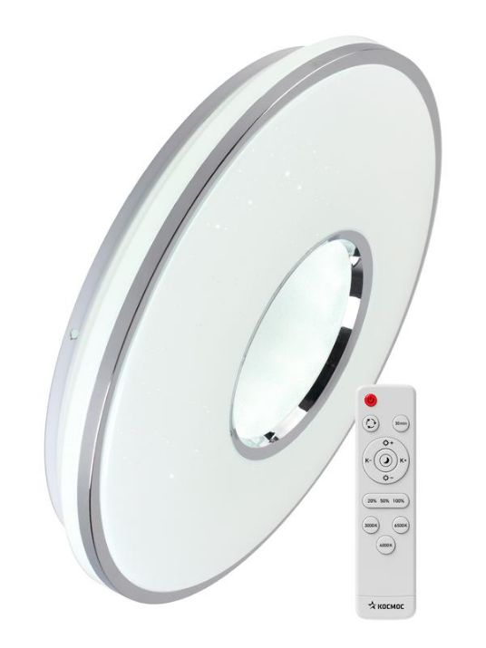 Изображение Светильник светодиодный PREMIUM ORION 75Вт 230В 3000-6500К 6000лм IP40 492х87мм настенно-потолочный управляемый с пультом ДУ КОСМОС KSOrio75W