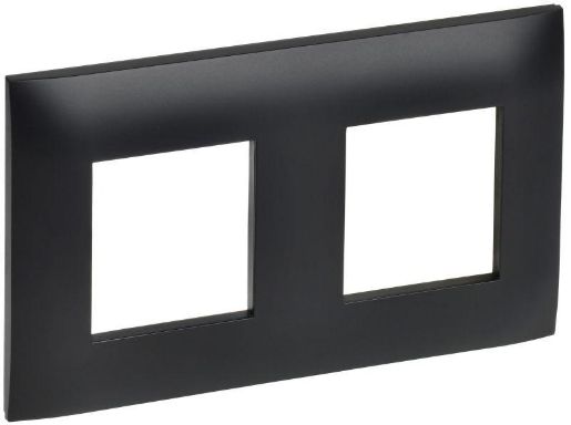 Изображение Рамка 2-м SKANDY SK-F02Bl черн. IEK SK-M22-K02