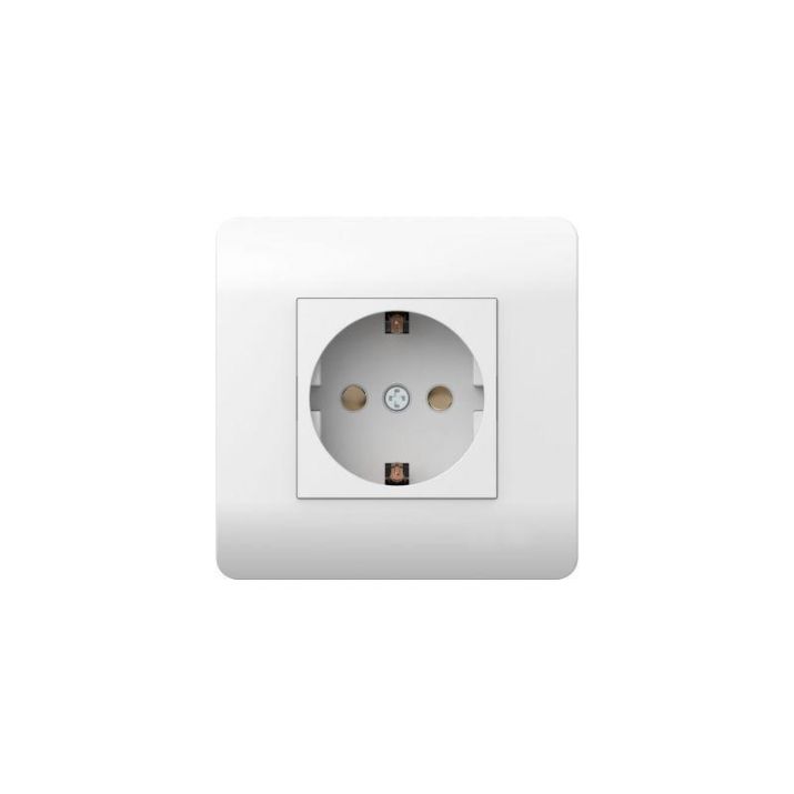 Изображение Розетка NEW3-E 16А с заземл. защ. шторки бел. CHINT 431534