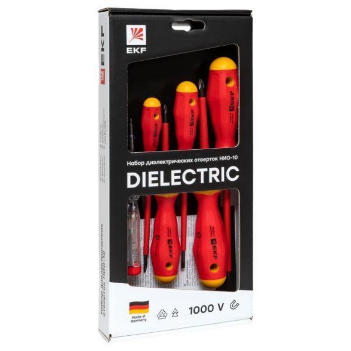 Изображение Набор диэлектрических отверток НИО-10 Professional EKF ndo-10