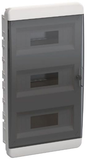 Изображение Корпус пластиковый ЩРВ-П-36 IP41 черн. прозр. дверь TEKFOR IEK TF5-KP12-V-36-41-K01-K03