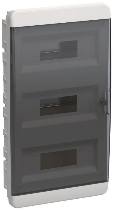 Изображение Корпус пластиковый ЩРВ-П-36 IP41 черн. прозр. дверь TEKFOR IEK TF5-KP12-V-36-41-K01-K03