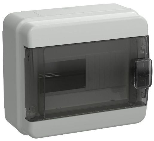 Изображение Корпус пластиковый КМПн-8 IP65 черн. прозр. дверь TEKFOR IEK TF5-KP72-N-08-65-K03-K02