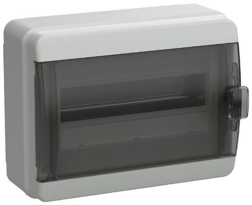 Изображение Корпус пластиковый КМПн-12 IP65 черн. прозр. дверь TEKFOR IEK TF5-KP72-N-12-65-K03-K02
