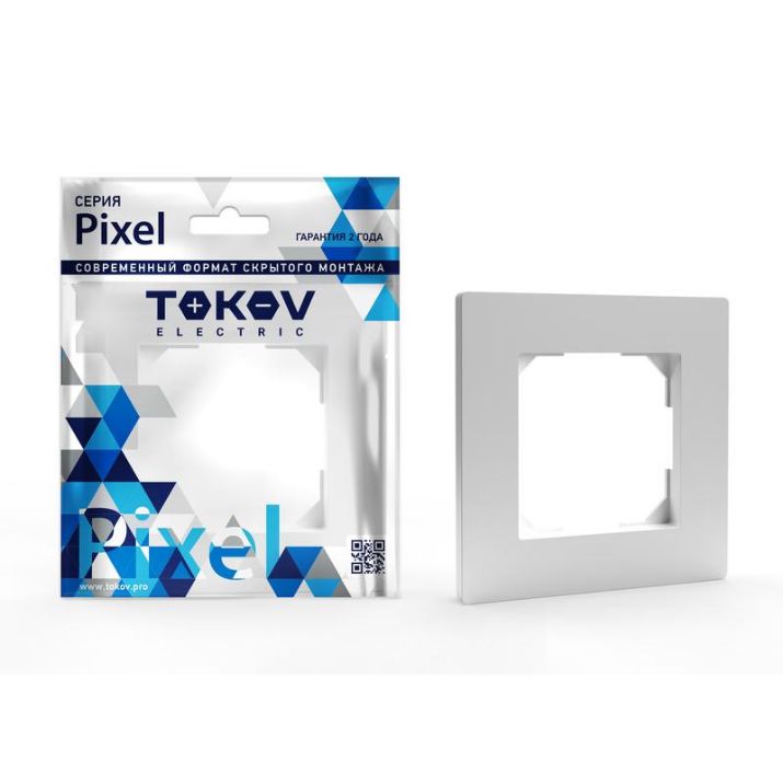 Изображение Рамка 1-м Pixel бел. TOKOV ELECTRIC TKE-PX-RM1-C01