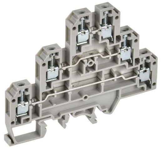 Изображение Колодка клеммная CTS-ML 3 ур. 2.5кв.мм сер. IEK YCT13-00-3-K03-002