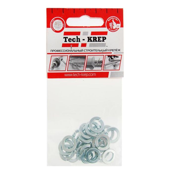 Изображение Шайба пружинная DIN127b М8 оцинк. (уп.25шт) Tech-Krep/Zitar 103049