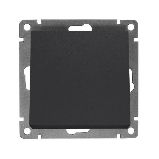 Изображение Выключатель 1-кл. СП Афина 10А IP20 механизм графит Universal A0021-Gr