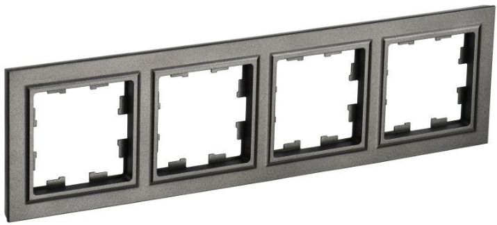 Изображение Рамка 4-м BRITE РУ-4-БрТБ бронза IEK BR-M42-K45