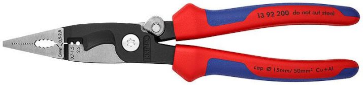 Изображение Клещи электромонтажные 6-в-1 L-200мм Knipex KN-1392200