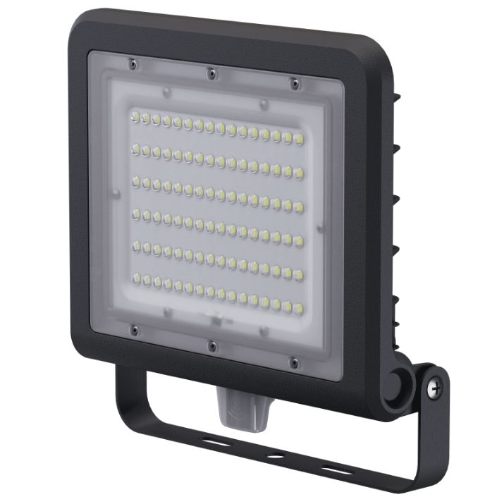 Изображение Прожектор светодиодный 80 682 NFL-03-100-6.5К-BL-LED 100Вт 6500К IP65 14200лм с датчиком черн. Navigator 80682