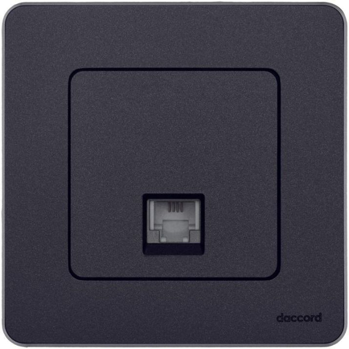 Изображение Розетка телефонная Inspiria RJ11 механизм антрацит Leg 673823