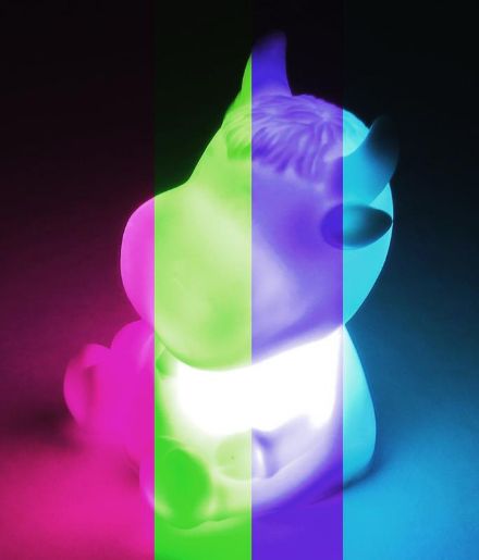 Изображение Фигура светодиодная 8х7см RGB переливается разными оттенками элементы питания 3хAG13 (в компл.) КОСМОС KOCNL-EL2020