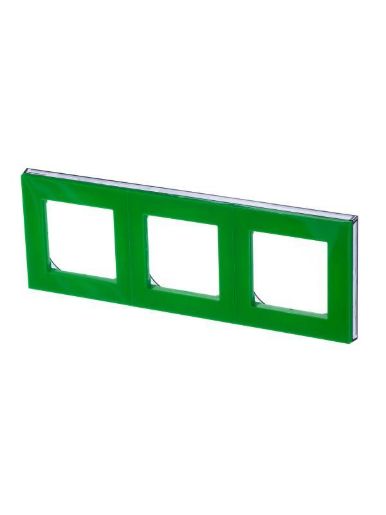 Изображение Рамка Levit 3п зел./дым. черн. ABB 2CHH015030A6067