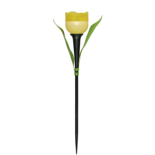 Изображение Светильник садовый USL-C-452/PT305 "Желтый тюльпан" YELLOW TULIP IP44 солнечная батарея Uniel UL-00004277