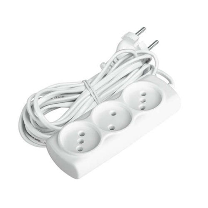 Изображение Удлинитель 3х5м 6А IP20 УДП-3-500 1.3кВт ШВВП 2х0.75 ФАZА 1043085