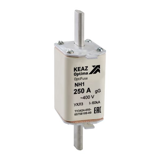 Изображение Вставка плавкая OptiFuse NH1 63 400AC 0 gG УХЛ3 КЭАЗ 144689