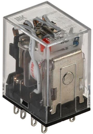 Изображение Реле РЭК 78-4(MY4) 3А 230В AC с индикацией IEK RRP20-4-03-220A-LED