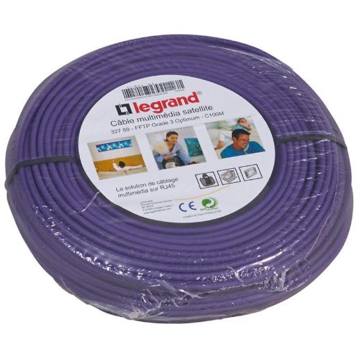 Изображение Кабель для передачи TV и информ. каналов Rj45 100м (уп.100м) Leg 032789