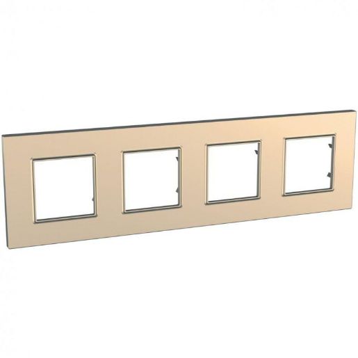 Изображение Рамка 4-м Unica quadro медь SchE MGU6.708.56
