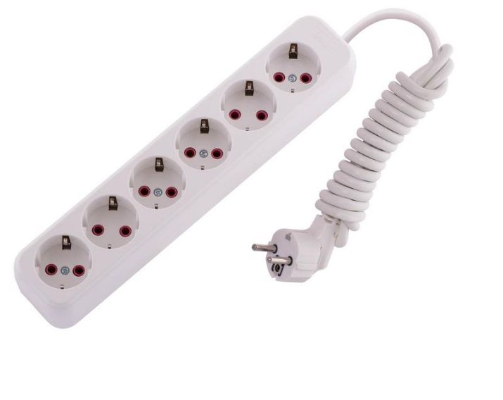 Изображение Удлинитель 6х2м с заземл. 16А IP20 Lila LEZARD 720-0602-601