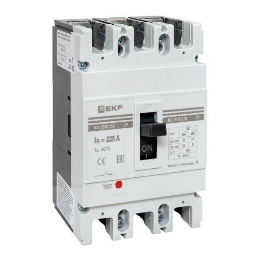 Изображение Выключатель автоматический 3п 250/225А 35кА ВА-99М PROxima EKF mccb99-250-225m