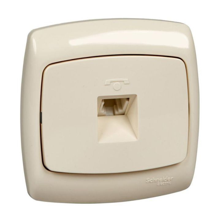 Изображение Розетка телефонная 1-м СП Рондо RJ11 сл. кость SchE RT-4S-SI (РТ-4С-си)