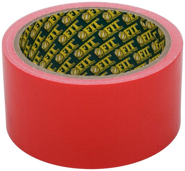 Изображение Лента клейкая универсальная армированная "Ductape" 48ммх10м красн. FIT 11772