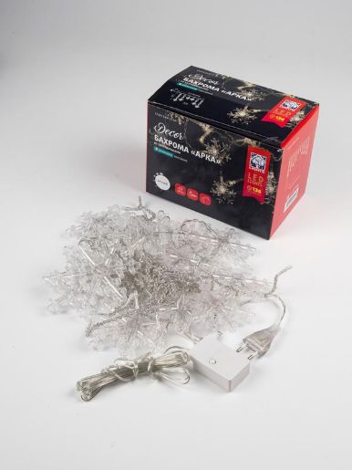 Изображение Гирлянда Бахрома "Арка" ICLD136W-C-SF 136LED 2.5х1.2м 8режимов IP20 бел. SHLights 4690601054272