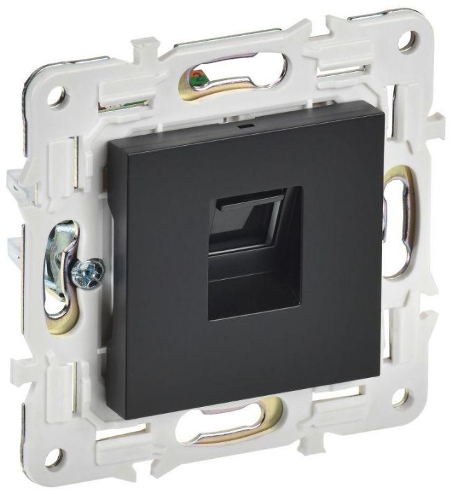 Изображение Розетка компьютерная RJ45 кат.5E SKANDY SK-K01Bl черн. IEK SK-K10-1-K02