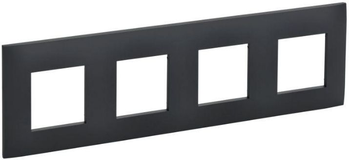Изображение Рамка 4-м SKANDY SK-F04G графит IEK SK-M42-K53