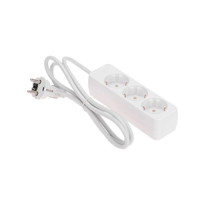 Изображение Удлинитель 3 гнезда 1.5м 3х0.75кв.мм с/з бел. PROCONNECT 13-4208