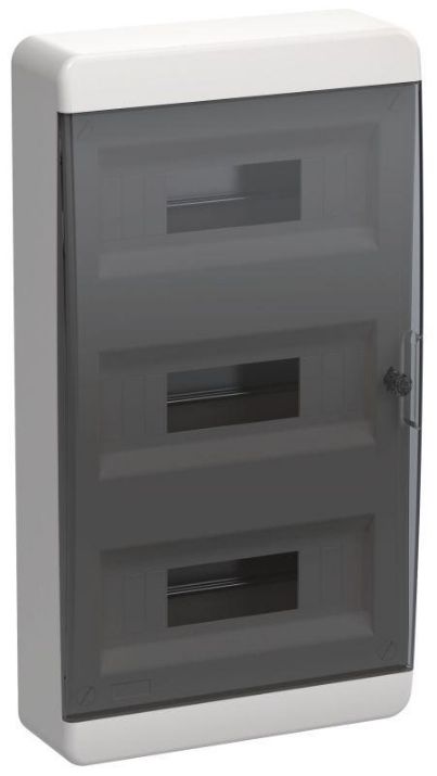 Изображение Корпус пластиковый ЩРН-П-36 IP41 черн. прозр. дверь TEKFOR IEK TF5-KP12-N-36-41-K01-K03