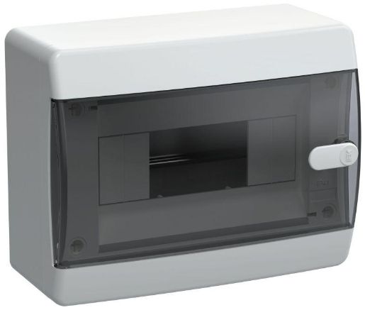 Изображение Корпус пластиковый ЩРН-П-8 IP41 черн. прозр. дверь UNION Compact IEK UIC-KP12-N-08-41-K01