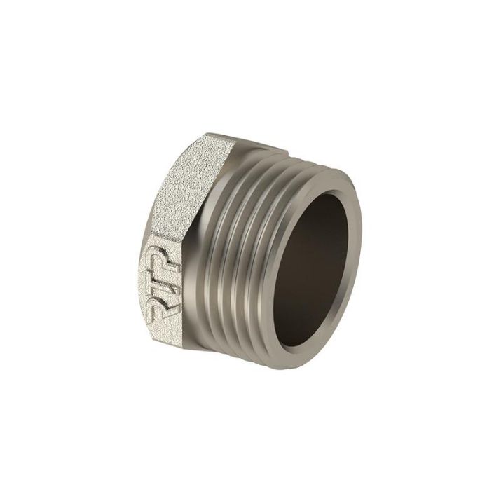 Изображение Заглушка латунь наружн. резьба 3/8дюйм никель (инд. упак.) RTP 34868