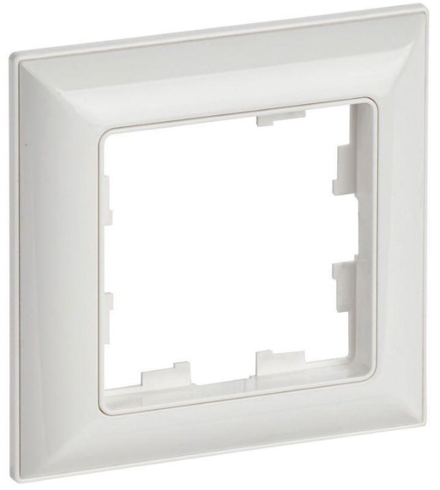 Изображение Рамка 1-м BRITE РУ-1-Бр бел./бел. IEK BR-M12-12-K01