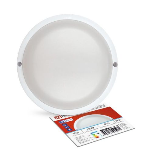 Изображение Светильник светодиодный СПП ОАД-1065-КРУГ 10Вт 6500К IP65 900лм 140мм герметичный с оптико-акустическим датчиком IN HOME 4690612044019