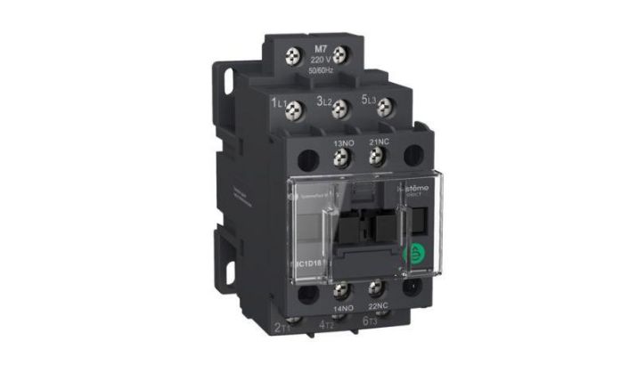 Изображение Контактор MC1D 3п 9А кат. 220В AC 1НО+1НЗ SE MC1D09M7