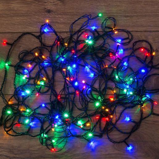 Изображение Гирлянда светодиодная универсальная 20м 200LED мультиколор 16Вт IP20 с контроллером Neon-Night 304-119