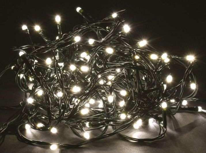 Изображение Гирлянда "Нить" 10м 100LED тепл. бел. IP20 провод зел. 230В с контроллером 8 режимов IEK LGDB110-1-100-10-G-S-20