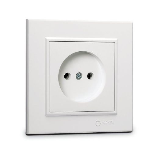 Изображение Розетка б/з СП Karea 16А IP20 бел. Makel 56001022
