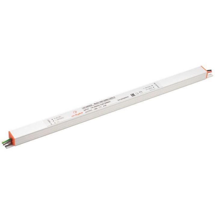 Изображение Блок питания ARV-24060-LONG-D 24В 2.5А 60Вт IP20 метал. Arlight 023265(1)