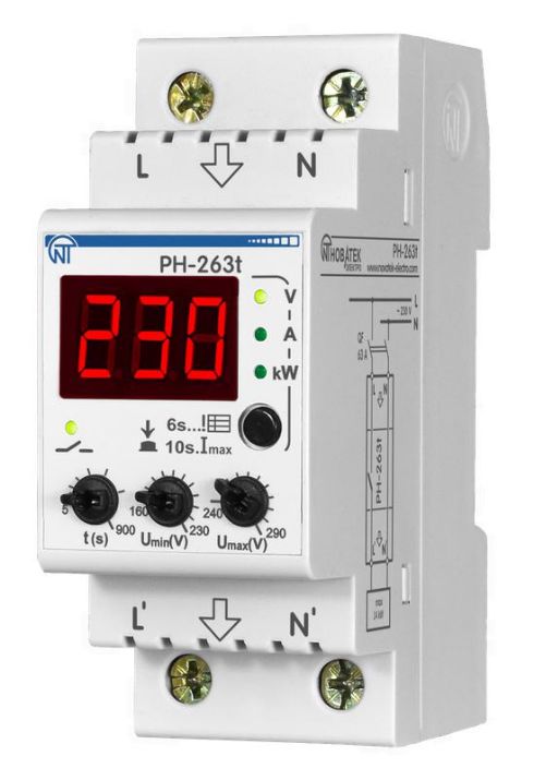 Изображение Реле напряжения PH-263 T НовАтек-Электро 3425600263т