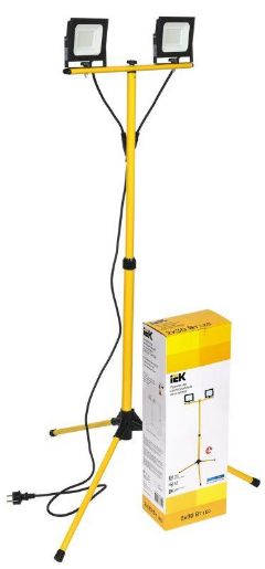 Изображение Прожектор светодиодный СДО 06-2х30Ш 6500К IP65 штатив черн. IEK LPDO606-2X030-65-K02