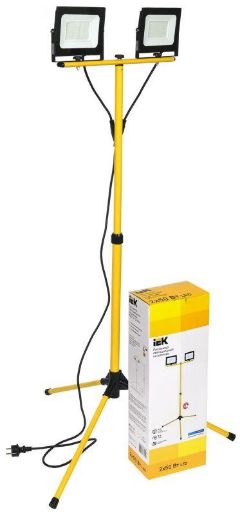 Изображение Прожектор светодиодный СДО 06-2x50Ш 6500К IP65 штатив черн. IEK LPDO606-2X050-65-K02