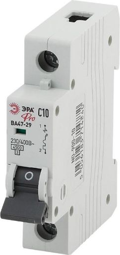 Изображение Выключатель автоматический модульный 1п C 10А ВА47-29 Pro NO-900-10 ЭРА Б0031745
