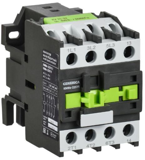 Изображение Контактор КМИе-22511 25А 110В/АС3 1НЗ GENERICA KKME21-025-110-01