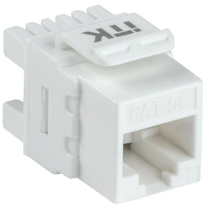 Изображение Модуль Keystone Jack кат.5E UTP 110 IDC 180град. ITK CS1-1C5EU-12